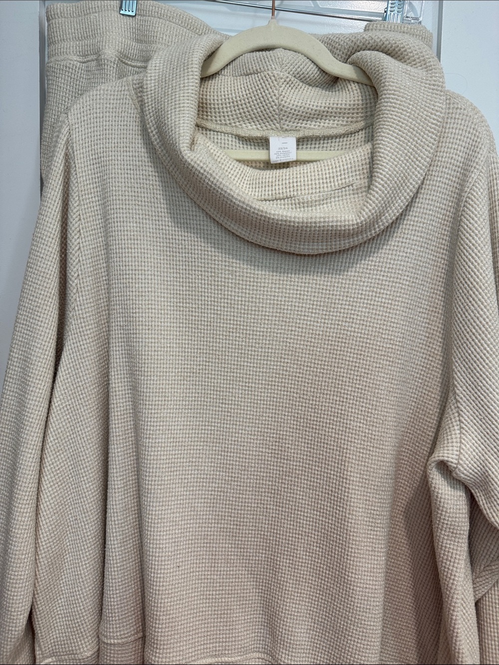 Waffle Knit- Cream set